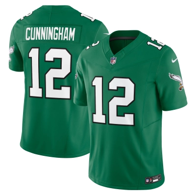 Men's Philadelphia Eagles Randall Cunningham Kelly Green Alternate Vapor F.U.S.E. Limited Jersey 01