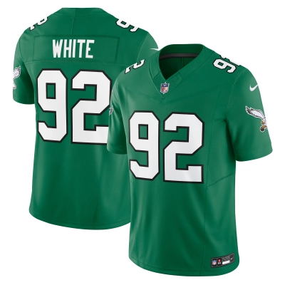 Men's Philadelphia Eagles Reggie White Kelly Green Alternate Vapor F.U.S.E. Limited Jersey 01