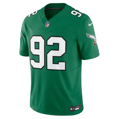 Men's Philadelphia Eagles Reggie White Kelly Green Alternate Vapor F.U.S.E. Limited Jersey 02