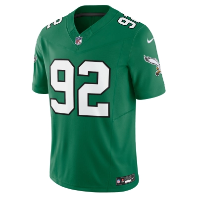 Men's Philadelphia Eagles Reggie White Kelly Green Alternate Vapor F.U.S.E. Limited Jersey 02