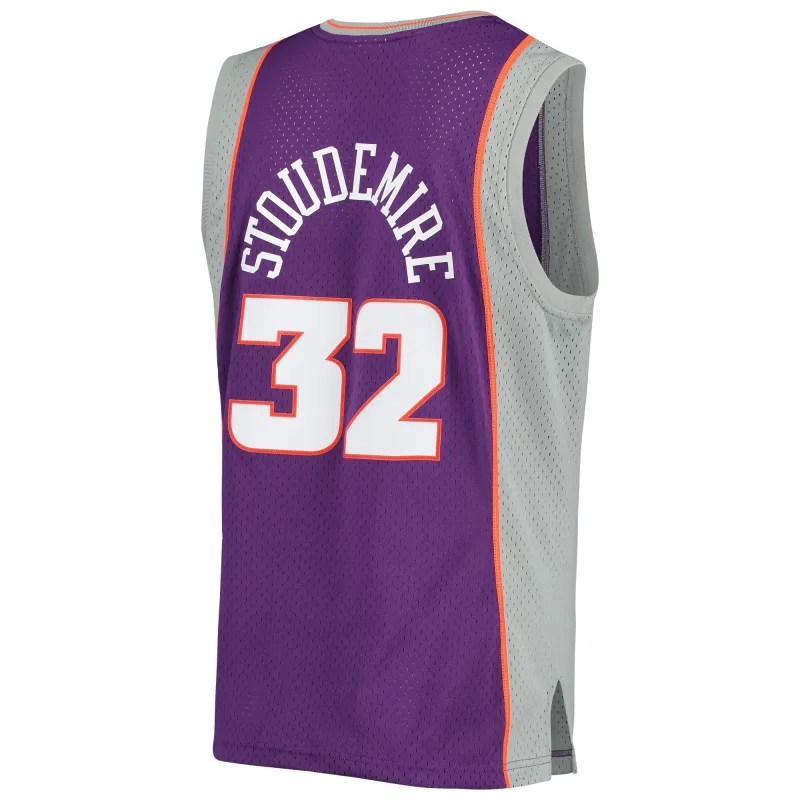 Men's Phoenix Suns Amar'e Stoudemire Purple 2001/02 Hardwood Classics Swingman Jersey