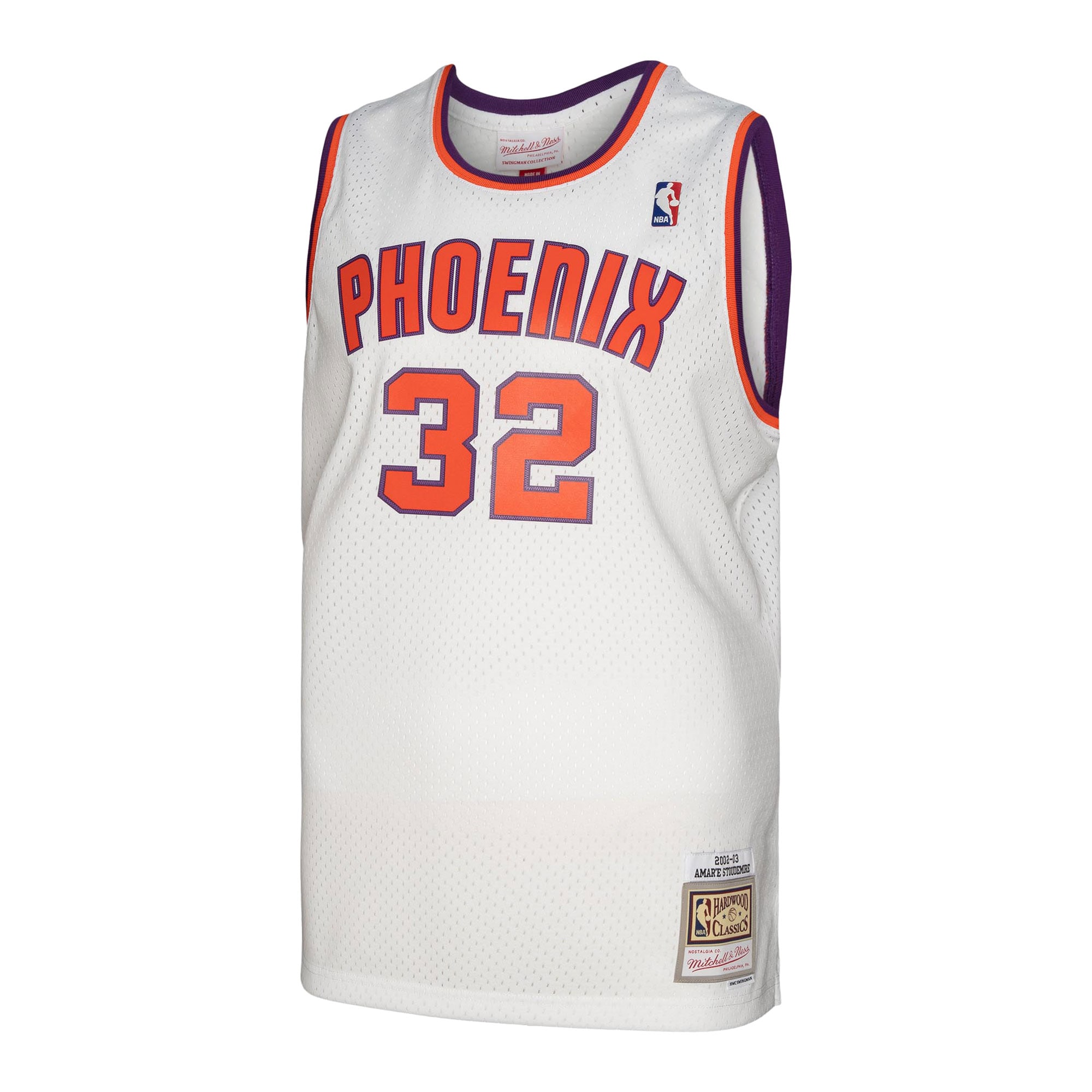 Men's Phoenix Suns Amar'e Stoudemire White 2001/02 Hardwood Classics Swingman Jersey