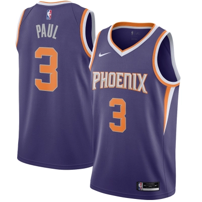 Men's Phoenix Suns Chris Paul Purple 2020/21 Swingman Jersey - Icon Edition 01