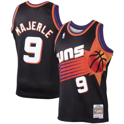 Men's Phoenix Suns Dan Majerle Black 1994/95 Hardwood Classics Swingman Jersey 01