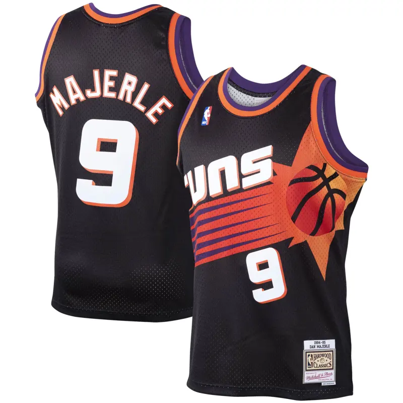Men's Phoenix Suns Dan Majerle Black 1994/95 Hardwood Classics Swingman Jersey