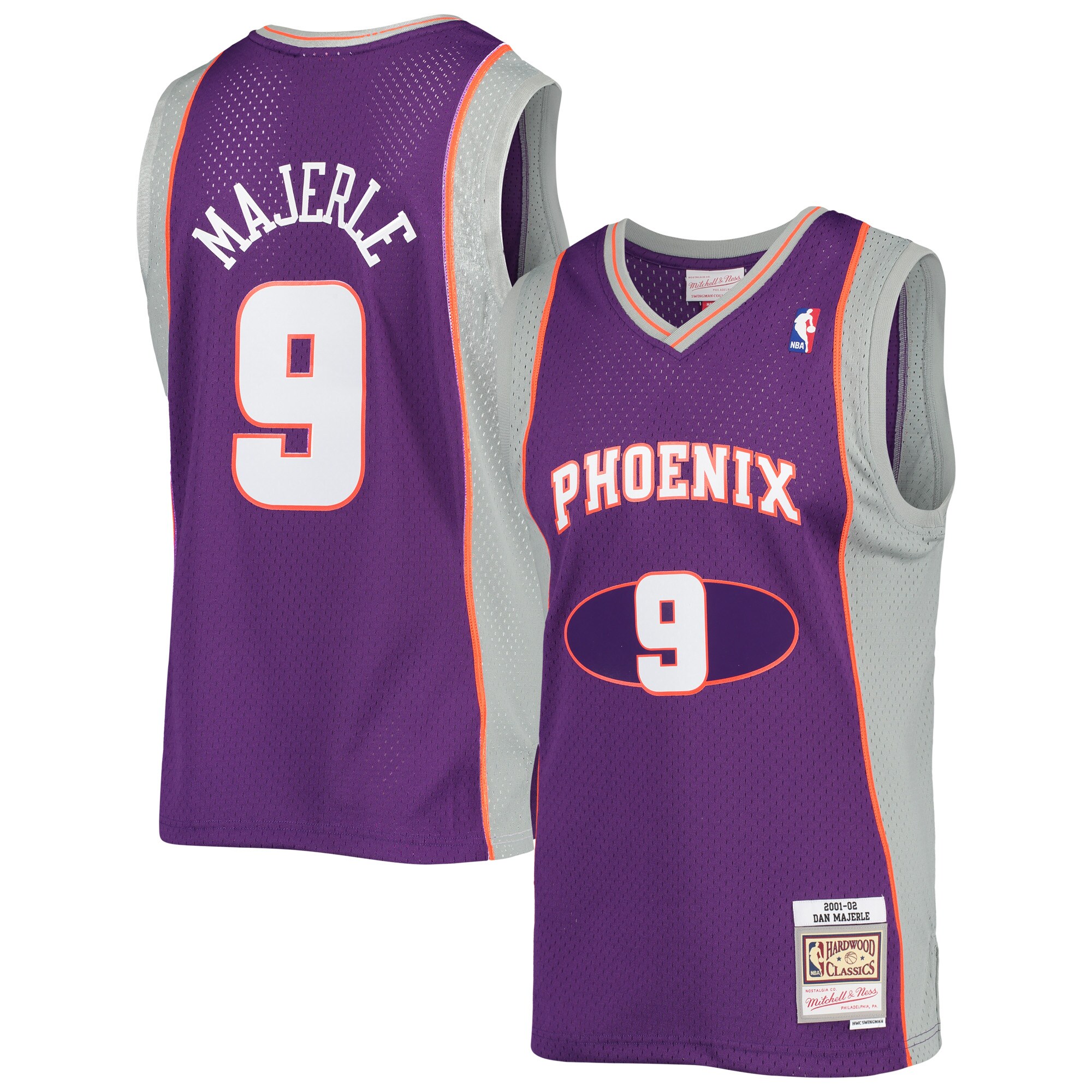 Men's Phoenix Suns Dan Majerle Purple 2001/02 Hardwood Classics Swingman Jersey