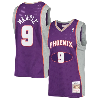 Men's Phoenix Suns Dan Majerle Purple 2001/02 Hardwood Classics Swingman Jersey 01