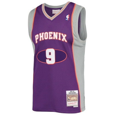 Men's Phoenix Suns Dan Majerle Purple 2001/02 Hardwood Classics Swingman Jersey 02