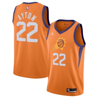 Men's Phoenix Suns Deandre Ayton Orange 2020/21 Swingman Jersey - Statement Edition 01