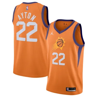 Men's Phoenix Suns Deandre Ayton Orange 2020/21 Swingman Jersey - Statement Edition 01