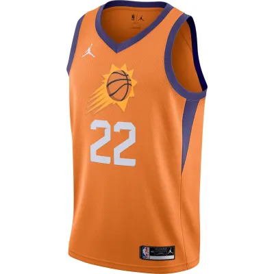 Men's Phoenix Suns Deandre Ayton Orange 2020/21 Swingman Jersey - Statement Edition 02
