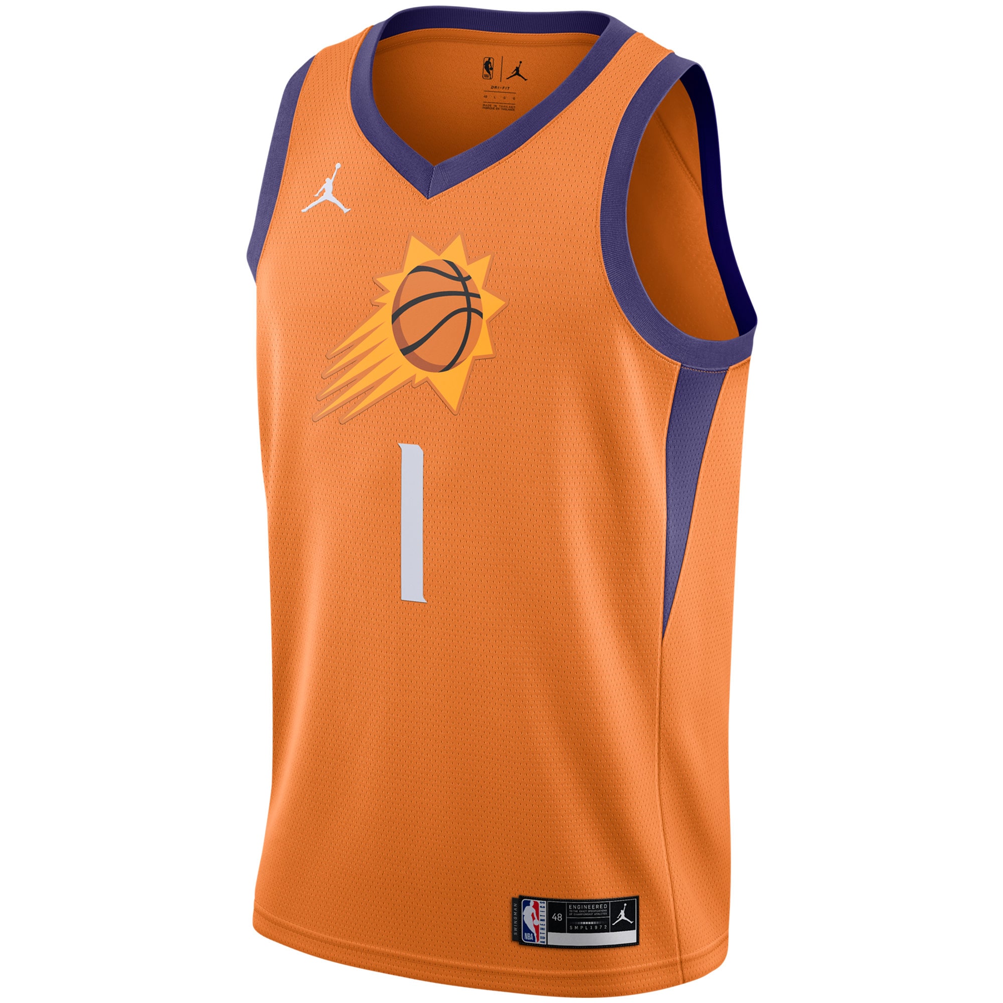 Men's Phoenix Suns Devin Booker Orange 2020/21 Swingman Jersey - Statement Edition
