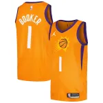 Men's Phoenix Suns Devin Booker Orange Swingman Player Jersey - Statement Edition