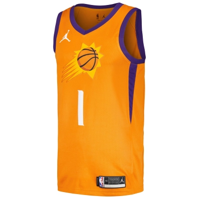 Men's Phoenix Suns Devin Booker Orange Swingman Player Jersey - Statement Edition 02