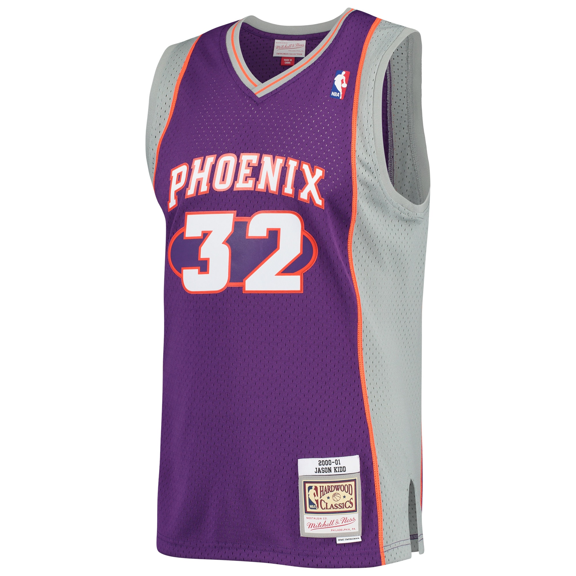 Men's Phoenix Suns Jason Kidd Purple Big & Tall Hardwood Classics 2000/01 Swingman Jersey