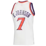 Men's Phoenix Suns Kevin Johnson White 1988/89 Hardwood Classics Swingman Jersey