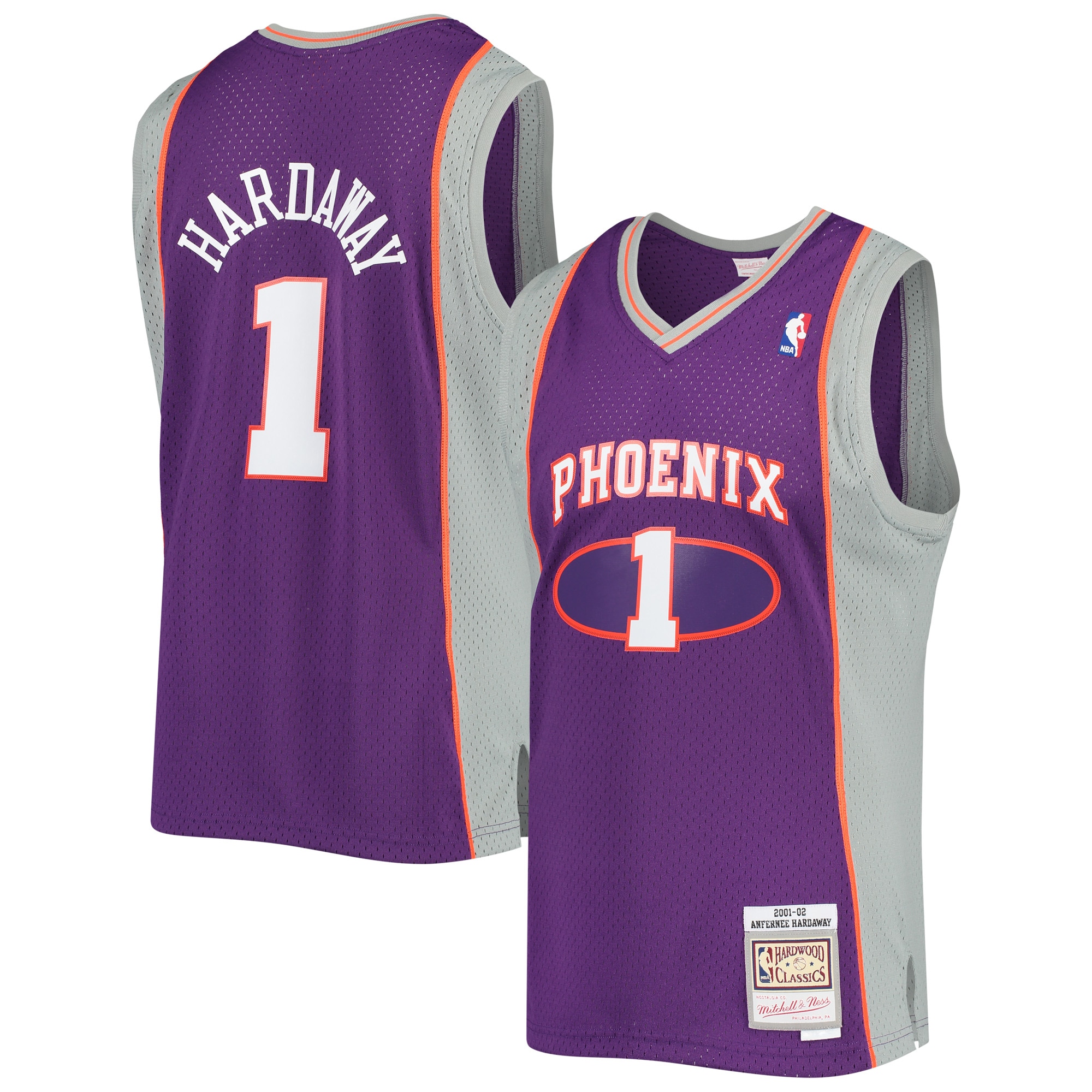 Men's Phoenix Suns Penny Hardaway Purple 2001/02 Hardwood Classics Swingman Jersey