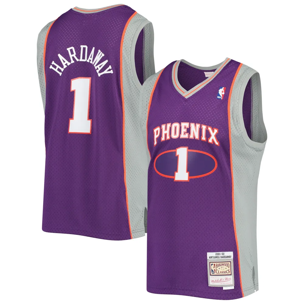 Men's Phoenix Suns Penny Hardaway Purple 2001/02 Hardwood Classics Swingman Jersey