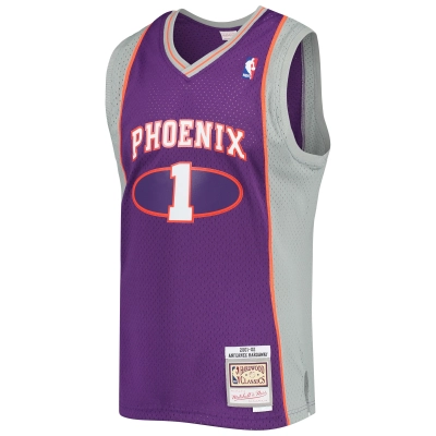 Men's Phoenix Suns Penny Hardaway Purple 2001/02 Hardwood Classics Swingman Jersey 02