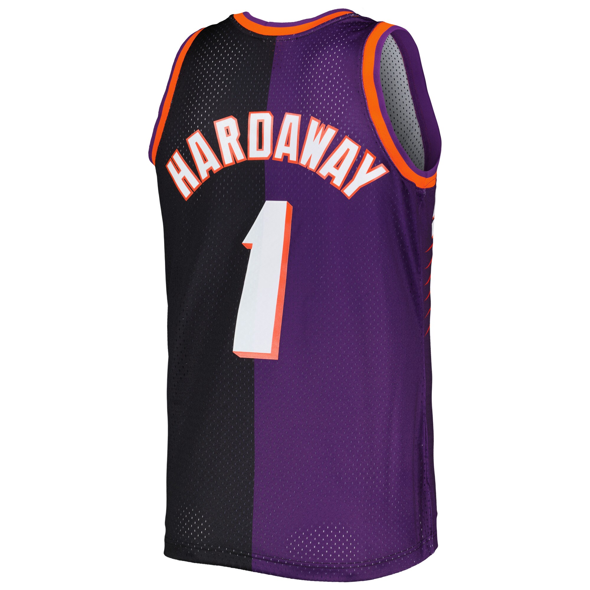 Men's Phoenix Suns Penny Hardaway Purple/Black Hardwood Classics 1999/00 Split Swingman Jersey
