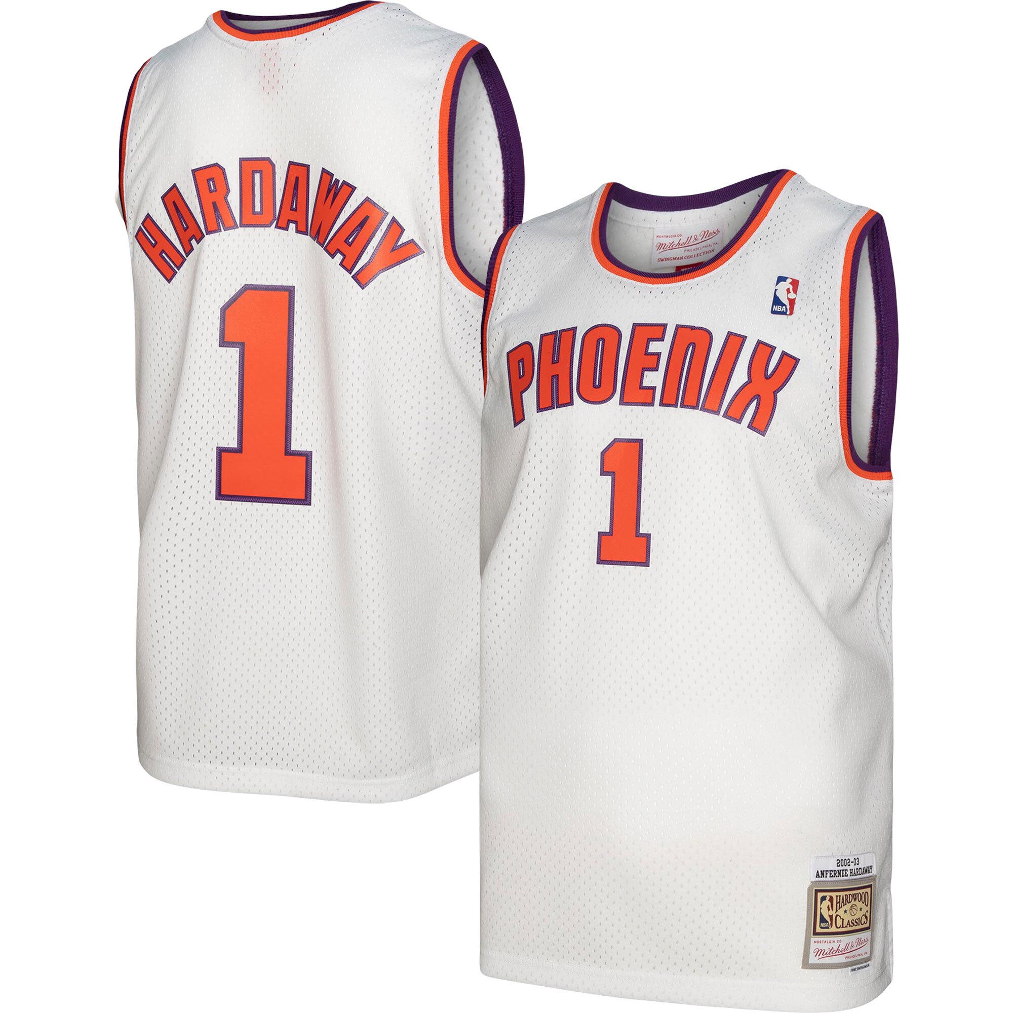 Men's Phoenix Suns Penny Hardaway White 2001/02 Hardwood Classics Swingman Jersey