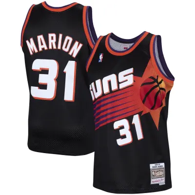 Men's Phoenix Suns Shawn Marion Black 1999/00 Hardwood Classics Swingman Jersey 01