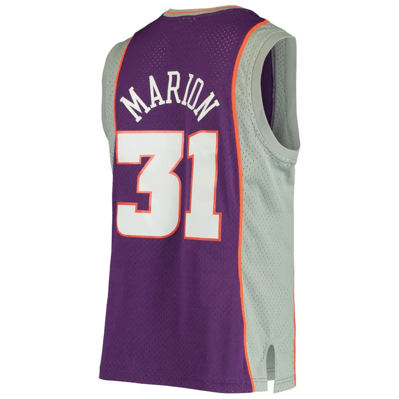 Men's Phoenix Suns Shawn Marion Purple 2001/02 Hardwood Classics Swingman Jersey