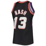 Men's Phoenix Suns Steve Nash Black 1996/97 Hardwood Classics NBA 75th Anniversary Diamond Swingman Jersey