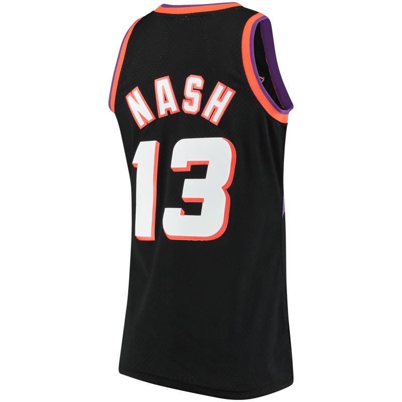 Men's Phoenix Suns Steve Nash Black 1996/97 Hardwood Classics Swingman Jersey