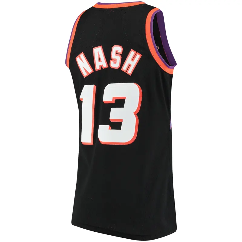Men's Phoenix Suns Steve Nash Black 1996/97 Hardwood Classics Swingman Jersey