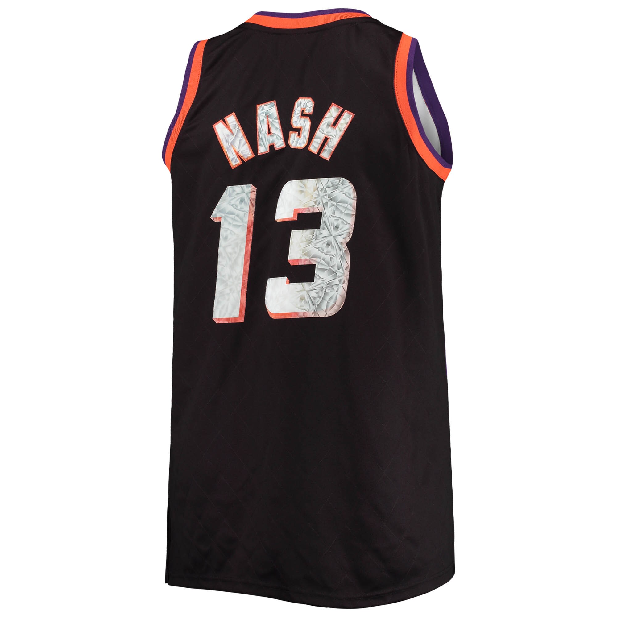 Men's Phoenix Suns Steve Nash Black Big & Tall 1996/97 NBA 75th Anniversary Diamond Swingman Jersey