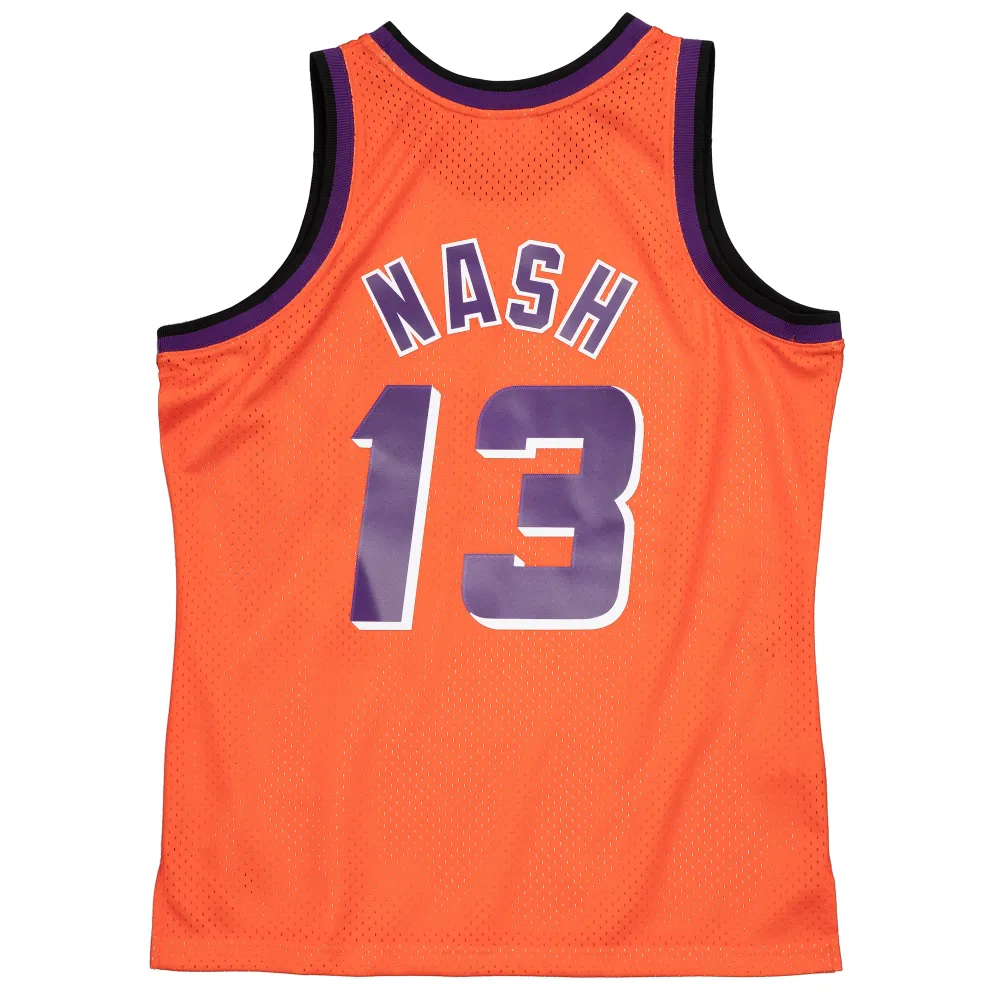Men's Phoenix Suns Steve Nash Orange 1996-97 Hardwood Classics Reload 2.0 Swingman Jersey