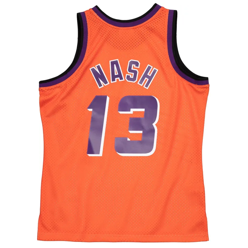 Men's Phoenix Suns Steve Nash Orange 1996-97 Hardwood Classics Reload 2.0 Swingman Jersey