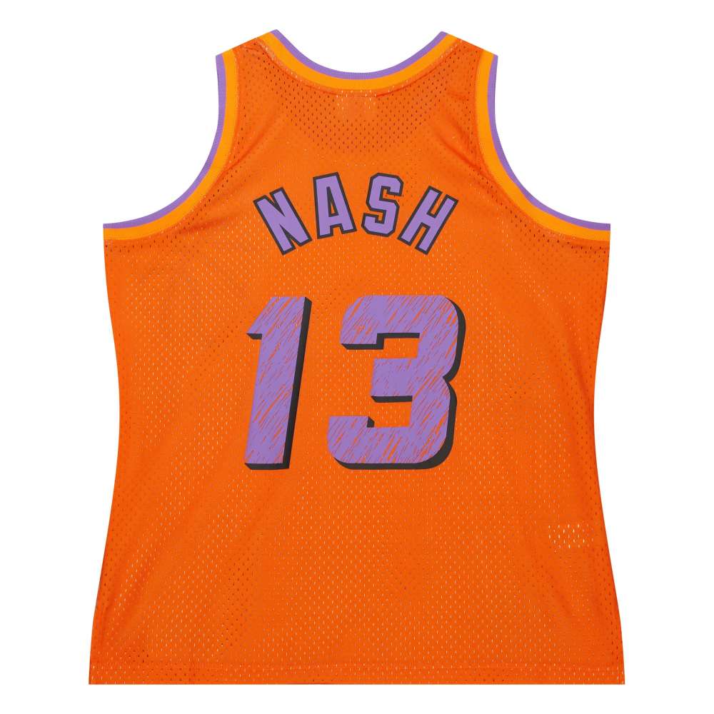 Men's Phoenix Suns Steve Nash Orange 1996/97 Swingman Sidewalk Sketch Jersey