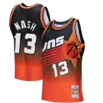 Men's Phoenix Suns Steve Nash Orange/Black 1996/97 Hardwood Classics Fadeaway Swingman Player Jersey