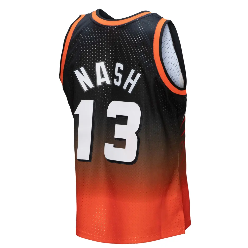 Men's Phoenix Suns Steve Nash Orange/Black 1996/97 Hardwood Classics Fadeaway Swingman Player Jersey