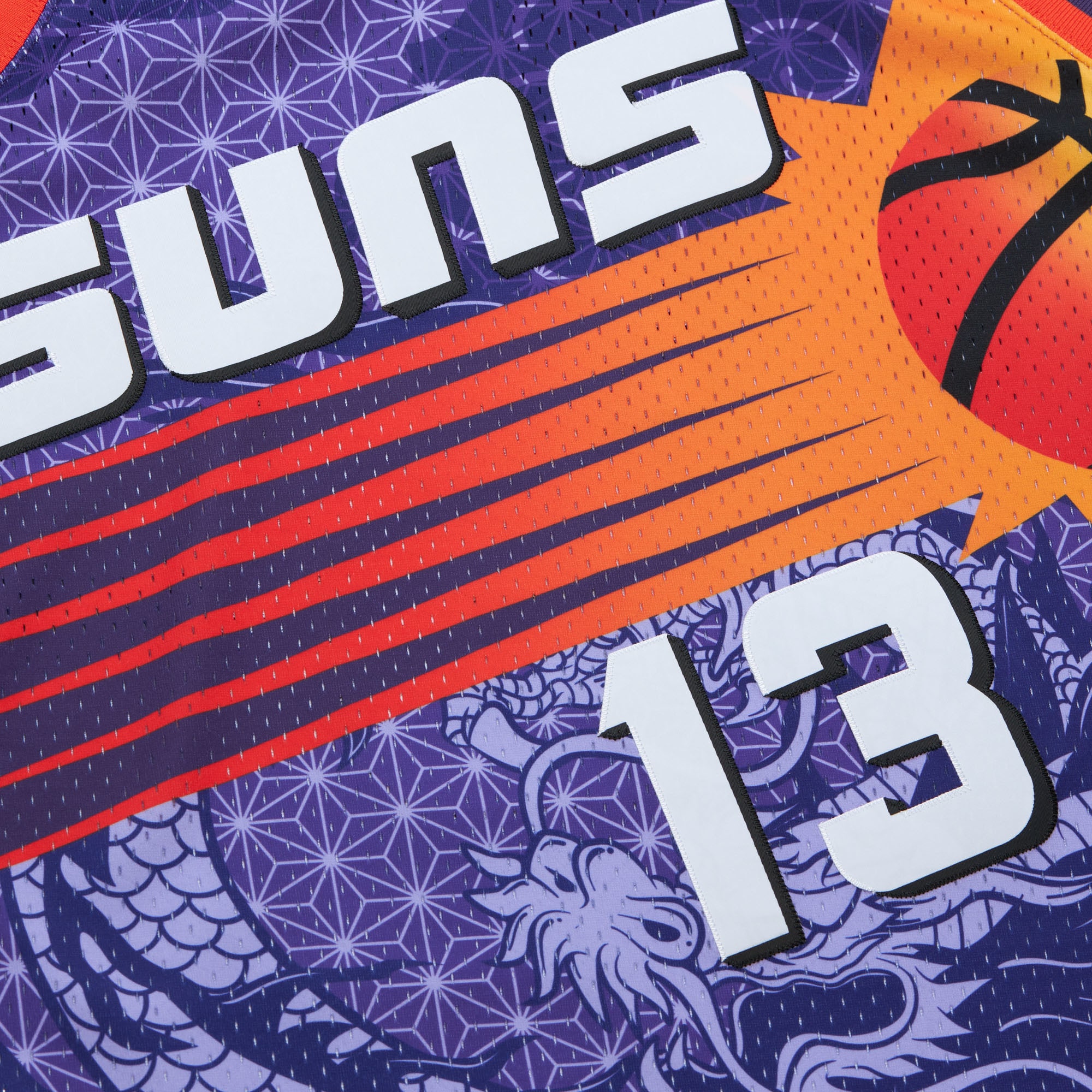 Men's Phoenix Suns Steve Nash Purple 1996/97 Hardwood Classics Asian Heritage 6.0 Swingman Throwback Player Jersey