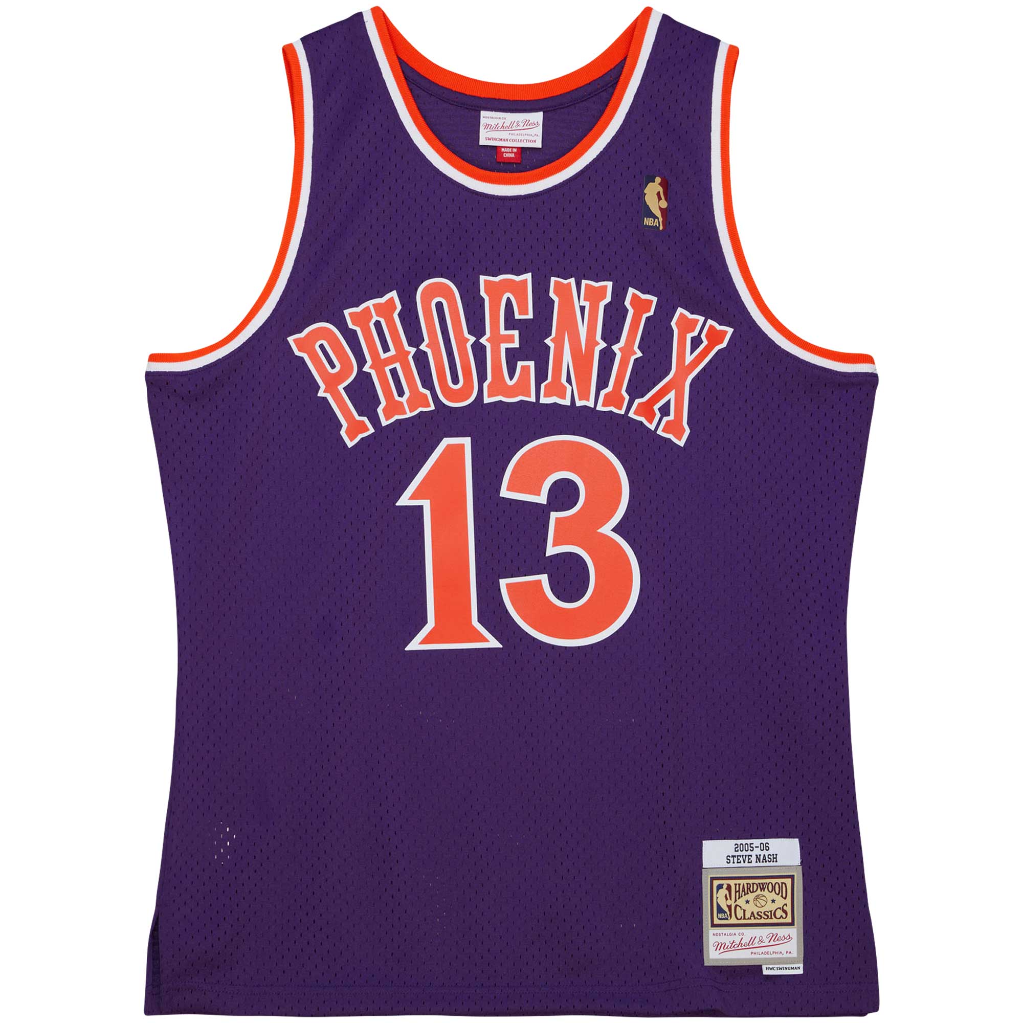 Men's Phoenix Suns Steve Nash Purple 2001/02 Hardwood Classics Swingman Jersey