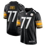 Men's Pittsburgh Steelers Broderick Jones Black 2023 NFL Draft First Round Pick Game Jersey