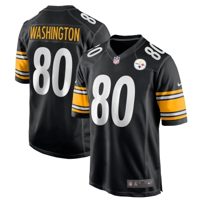 Men's Pittsburgh Steelers Darnell Washington Black 2023 NFL Draft Pick Game Jersey 01