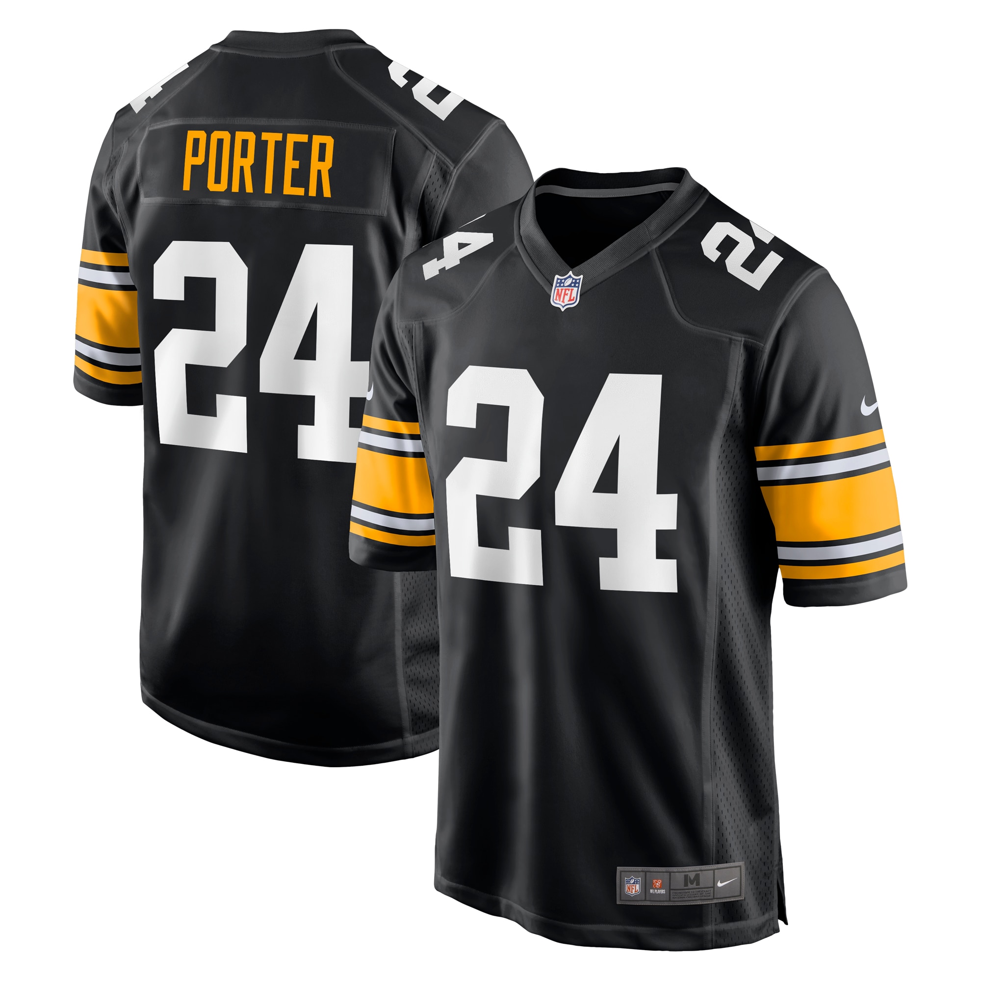 Men's Pittsburgh Steelers Joey Porter Jr. Black Alternate Game Jersey