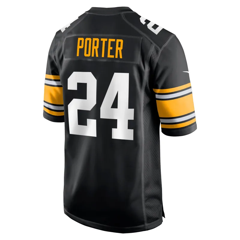 Men's Pittsburgh Steelers Joey Porter Jr. Black Alternate Game Jersey