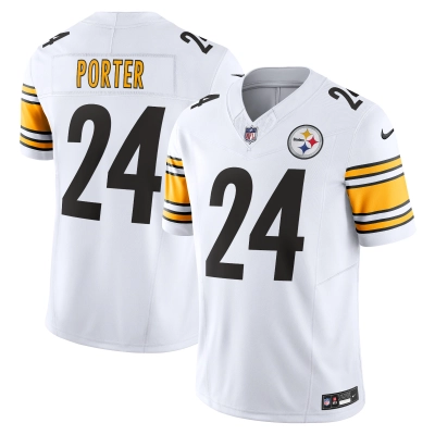 Men's Pittsburgh Steelers Joey Porter Jr. White Vapor F.U.S.E. Limited Jersey 01