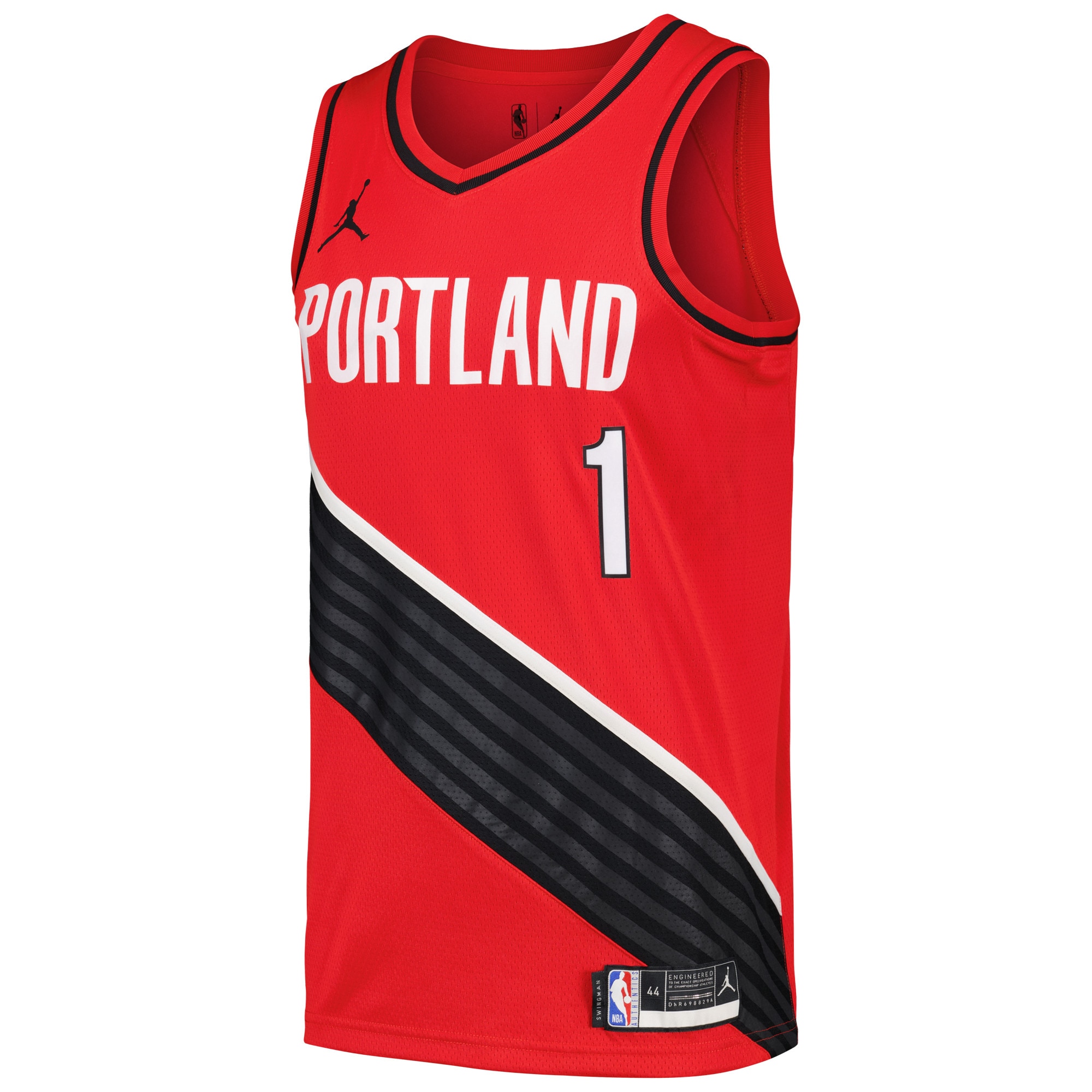 Men's Portland Trail Blazers Anfernee Simons Red Swingman Jersey - Statement Edition
