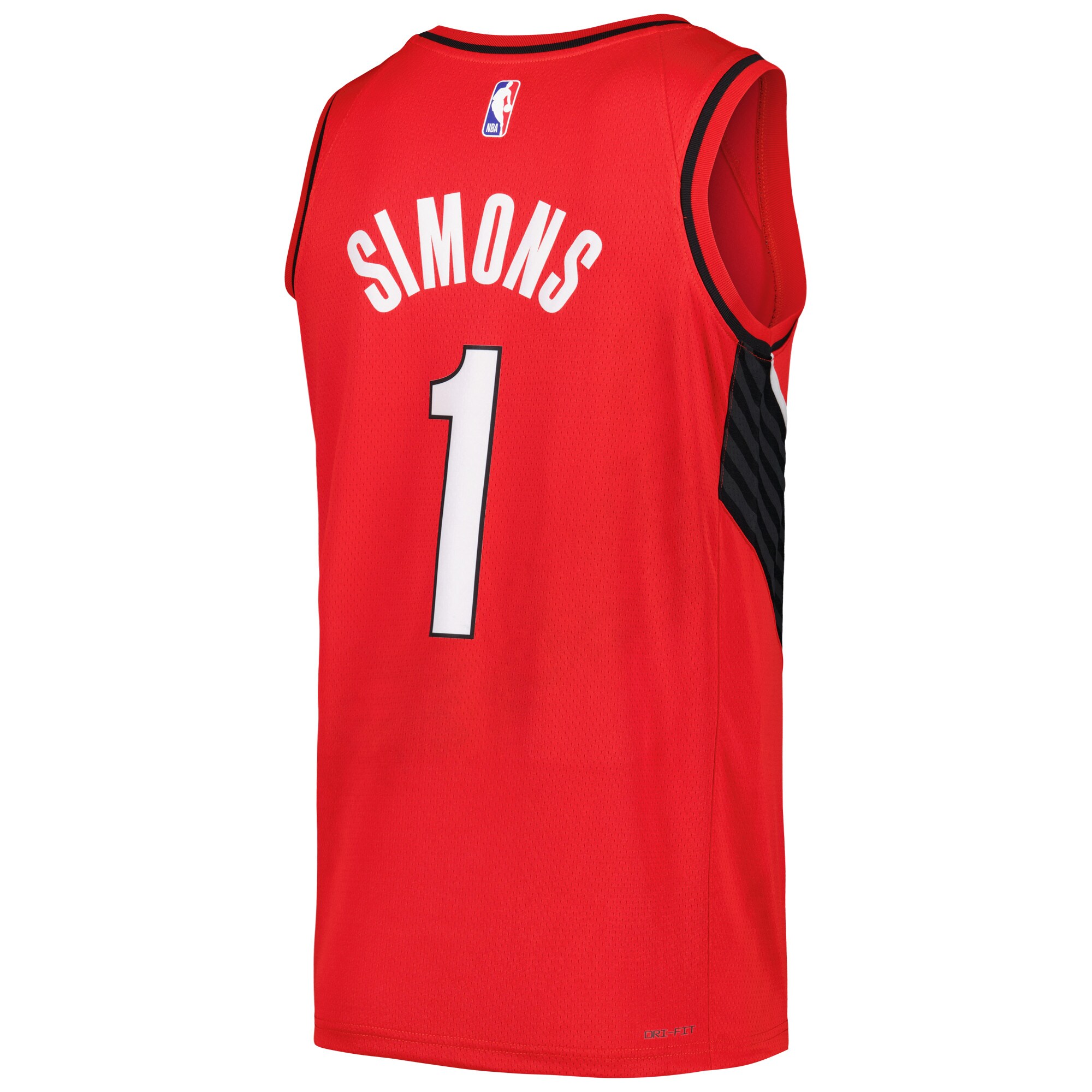 Men's Portland Trail Blazers Anfernee Simons Red Swingman Jersey - Statement Edition