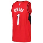 Men's Portland Trail Blazers Anfernee Simons Red Swingman Jersey - Statement Edition