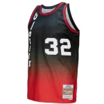 Men's Portland Trail Blazers Bill Walton Red/Black 1976/77 Hardwood Classics Fadeaway Swingman Jersey