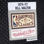 Men's Portland Trail Blazers Bill Walton Red/Black Hardwood Classics 1976/77 Split Swingman Jersey
