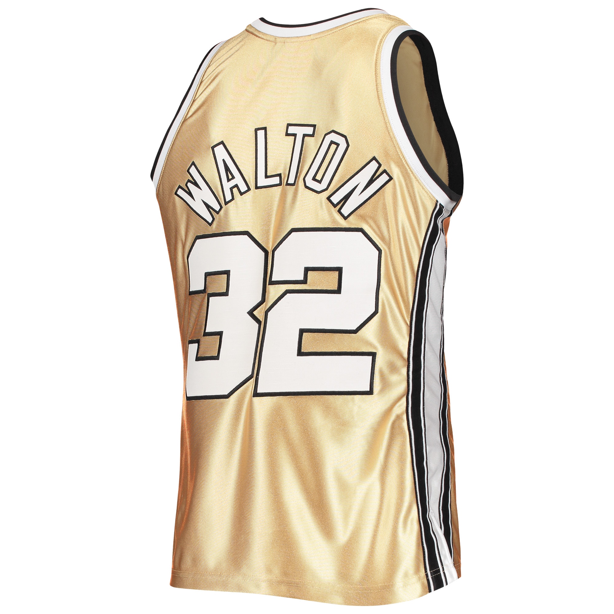 Men's Portland Trail Blazers Bill Walton Gold 75th Anniversary 1976/77 Hardwood Classics Swingman Jersey