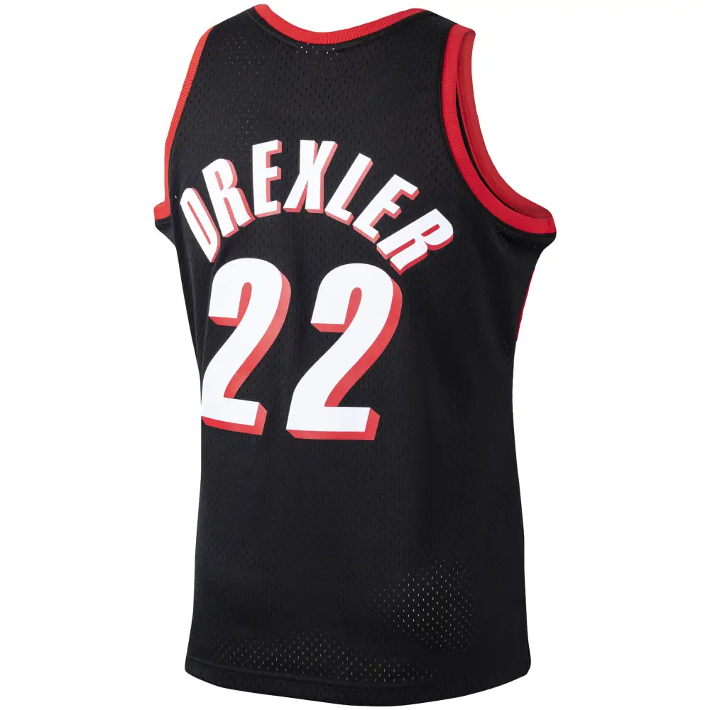 Men's Portland Trail Blazers Clyde Drexler Black 1991/92 Hardwood Classics Swingman Jersey